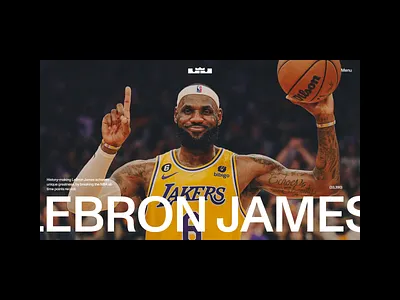 LeBron James | Layout Exploration art direction basketball clean creative dark dark theme design exploration lakers layout lebron james minimal nba sport typography ui web design website