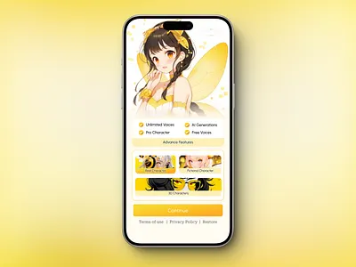 Anime App – Premium Subscription UI amime app design anime anime app anime design app design in app in app purchase mobile app mobile app design premium premium design premium subscription pricing plan pricing table pricing ui subscription box subscription ui ui ui design uiux