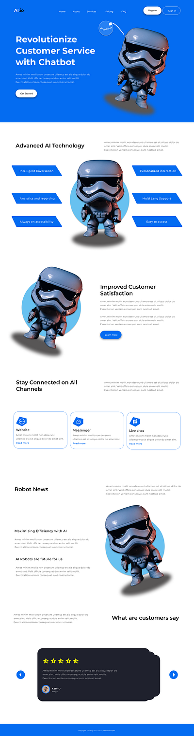 AI Landing Page UI frontenddeveloper graphic design ux web design