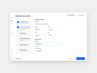 Intuitive for businesses to share how customers can reach them adobexd android b2b b2c branding design figma illustration product design ui user experience user interface ux