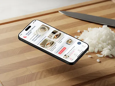 Recipe App - Home Screen Concept app design clean ui cooking app dashboard design food app home screen interface ios minimal mobile mockup product design recipe app ui ui design uiux user interface ux ux design