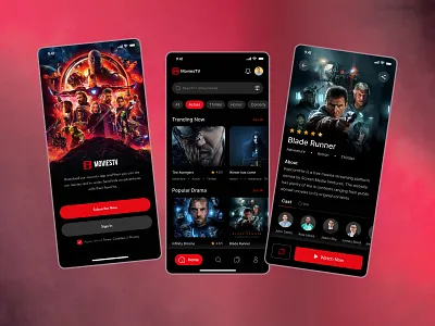Movie app 3d animation app apps branding dashboard design drama graphic design icon illustration landing page landingpage movie product design saas vector web design webapp website