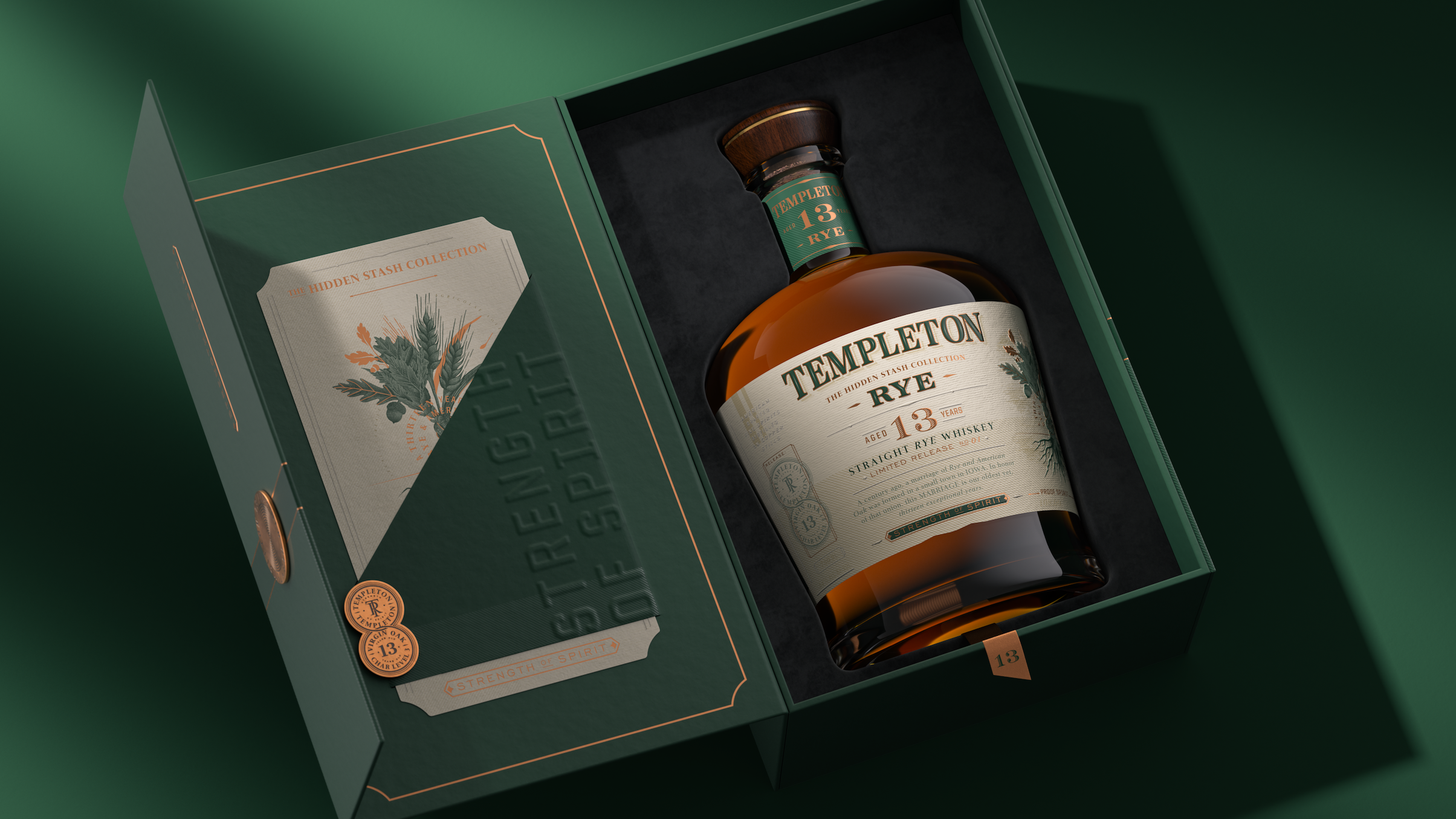 Templeton 13 Year Old available to work branding design distillery gin graphic design illustration logo package design packaging packaging design print print design spirits typography whiskey whisky