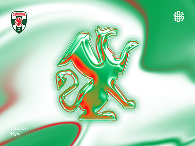 Griffin Refelction Logo beast chrome creature football griffin griffon holo iridescent mystical myth mythology neon sport