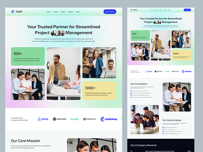 Task Management Website UI Design product design project management saas website task management task manager ui ui design webdesign website design
