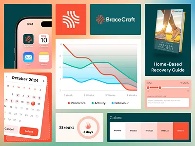 Bracecraft is a home rehab platform with guided exercises app branding design website health healthcaredesign recovery platform ui ux ux ui web design website