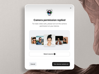 Manage Camera Settings camera camera settings design device settings modal permissions product design saas saas design settings software ui ui design ui designer ux ux design web app web design webapp