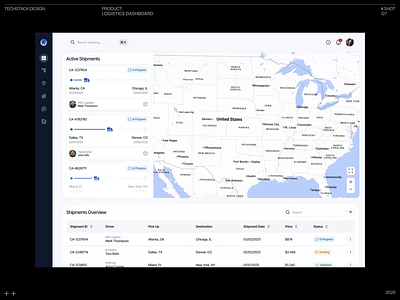 Logistics Dashboard animation dashboard logistics saas ui ui design ux web
