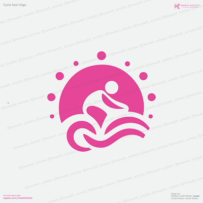 Cycle Soul Yoga – Wellness Cycling Logo Design brand identity design brand logo branding cycle soul cycle soul yoga design fitness graphic design logo logos wellness wellness logo yoga yoga logo