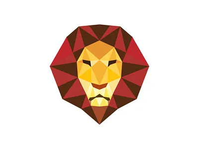 Geometric Lion Logo animal brand brand design branding brandlogo geometric geometric lion logo graphic design king lion logo logo logodesign logoforsale polygon scalebranding unique vector wildanimal