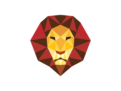 Geometric Lion Logo animal brand brand design branding brandlogo geometric geometric lion logo graphic design king lion logo logo logodesign logoforsale polygon scalebranding unique vector wildanimal