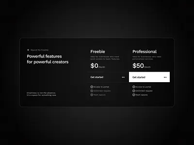 Pricing design pricing section ui ux uxui