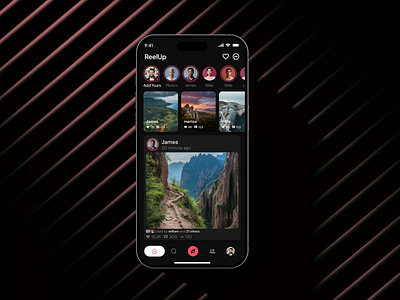 RealUp Reels Sharing Mobile App app design design figma mobile app ui uiux user experience
