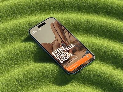 Routey app branding color design illustration iphone logo page ui web