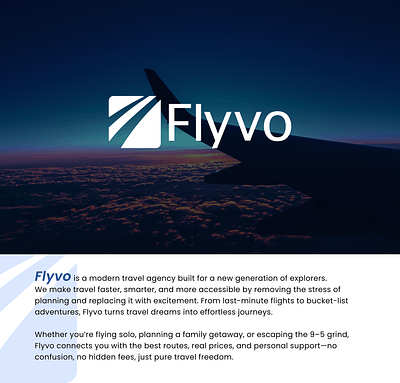 Flyvo - Logo Design I Travel Tourism Agency Branding branding design logo