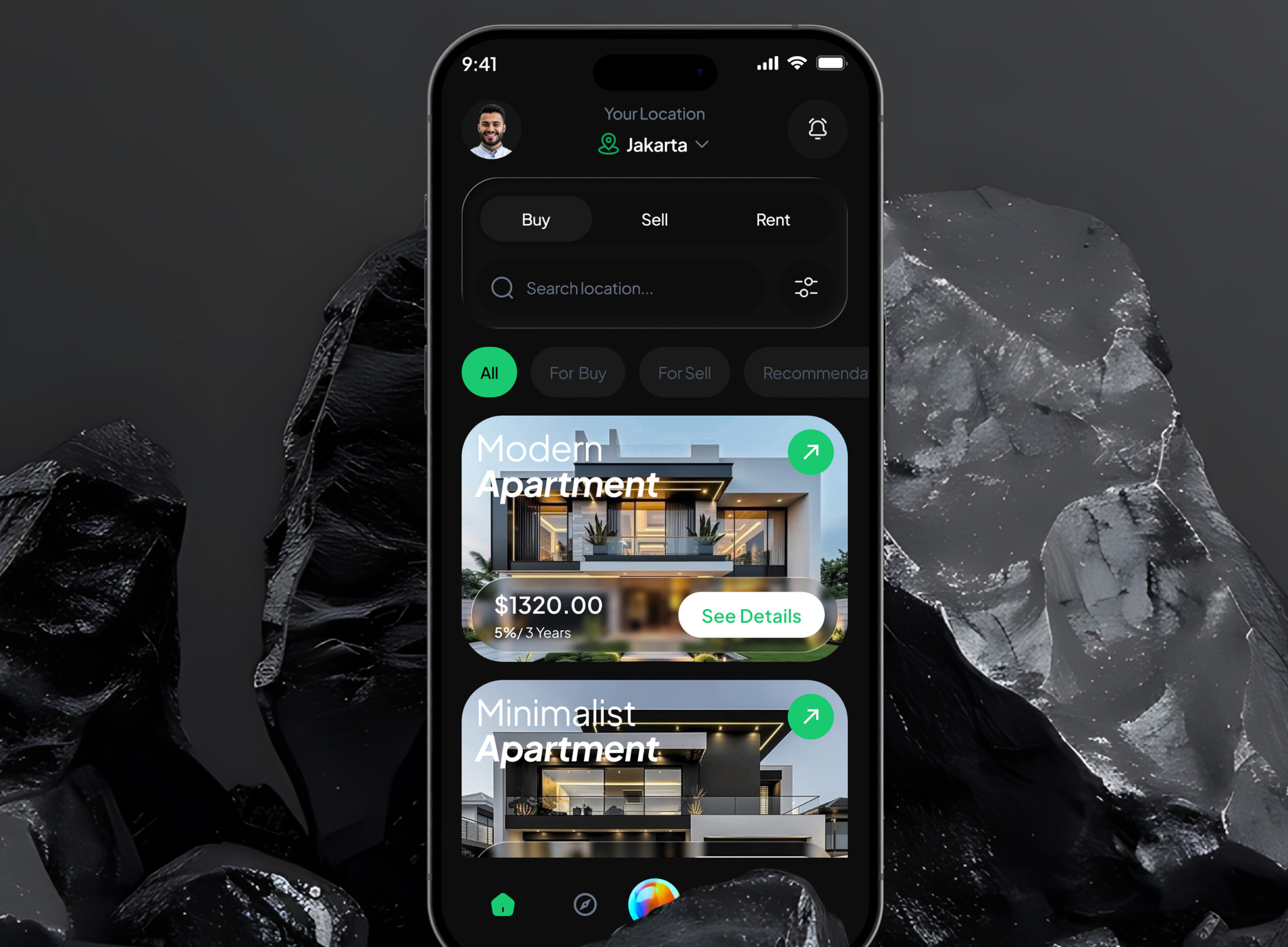 Real Estate AI Assistance Mobile App Ui kit app design design figma mobile app ui uiux user experience