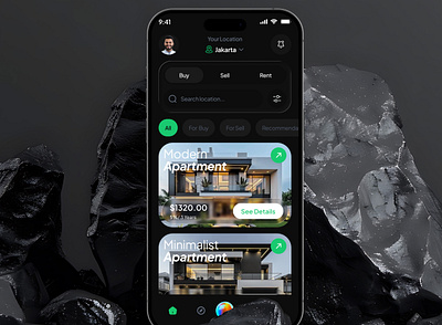 Real Estate AI Assistance Mobile App Ui kit app design design figma mobile app ui uiux user experience