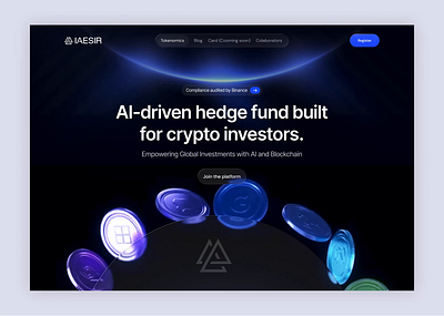 Crypto Investments - Landing Page ai driven blockchain ai driven crypto bitcoin blockchain crypto crypto investment crypto landing page cryptocorrency ai cryptocurrency defi education eth exchange invest landing page platform token trade web design