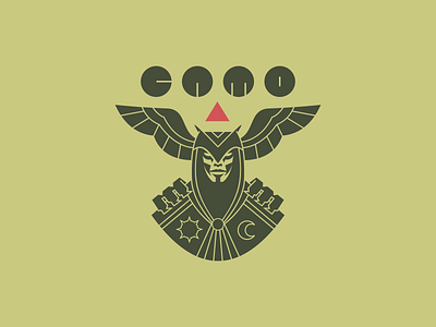 Camo - Sun And Moon aztec branding graphic design indian logo logo design maya moon motion graphics native print sun super hero