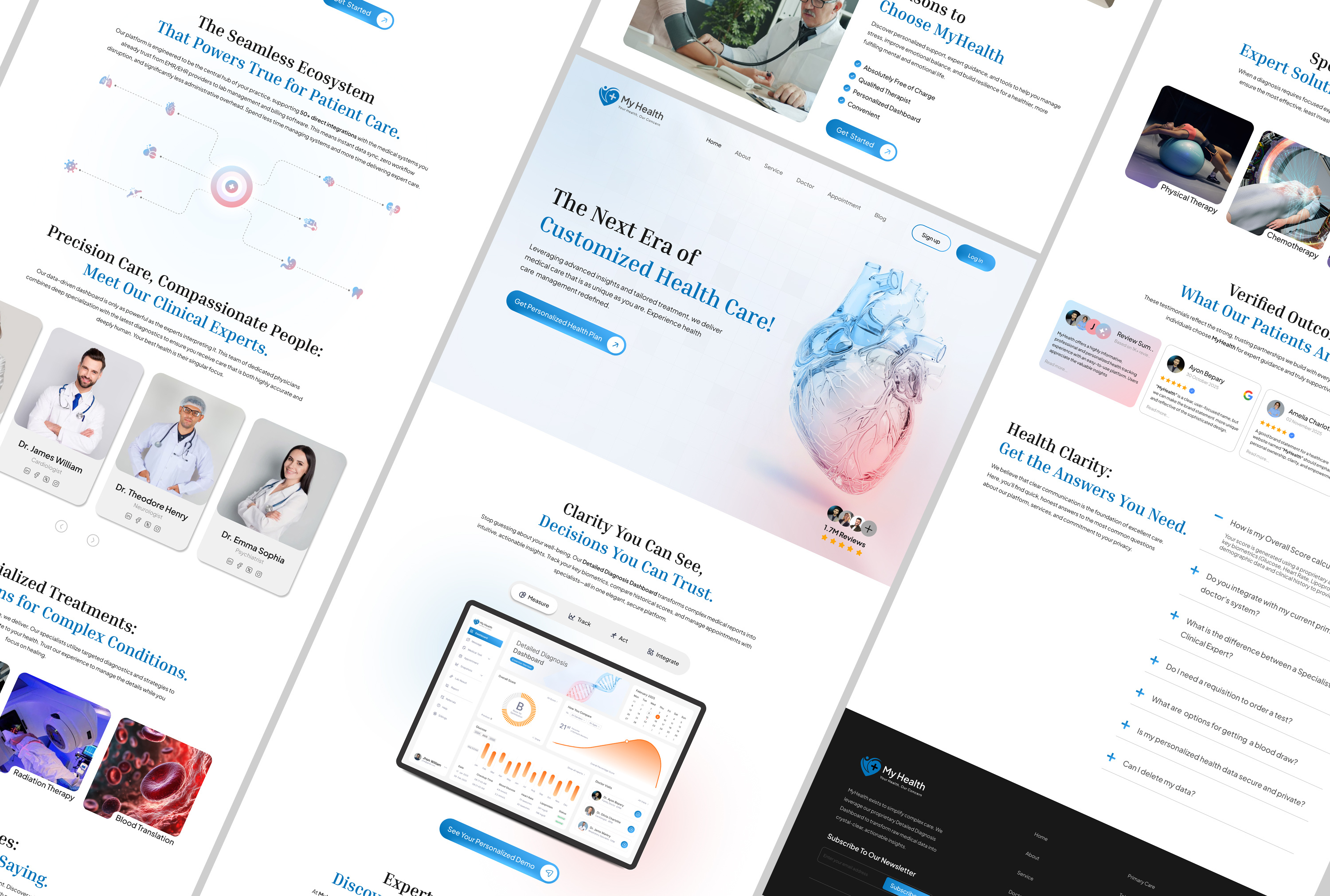 Example of Healthcare Website Landing Page Design