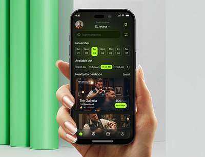 Salone AI Barber Shop Mobile App UI Kit app design design figma mobile app ui uiux user experience