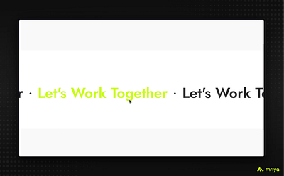 GSAP Marquee Text animation graphic design gsap motion graphics ui web