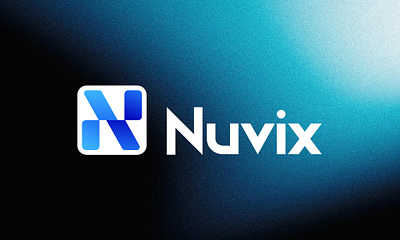 Nuvix: SaaS/Cloud Tech - Minimalist Logo Design brand identity brand logo cloud computing corporate identity design icon logo logo design logomark minimalist modern saas tech branding tech startup visual identity