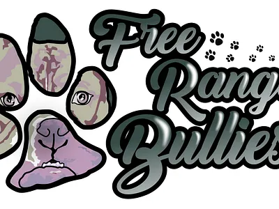 Free Range Bullies Logo branding graphic design logo