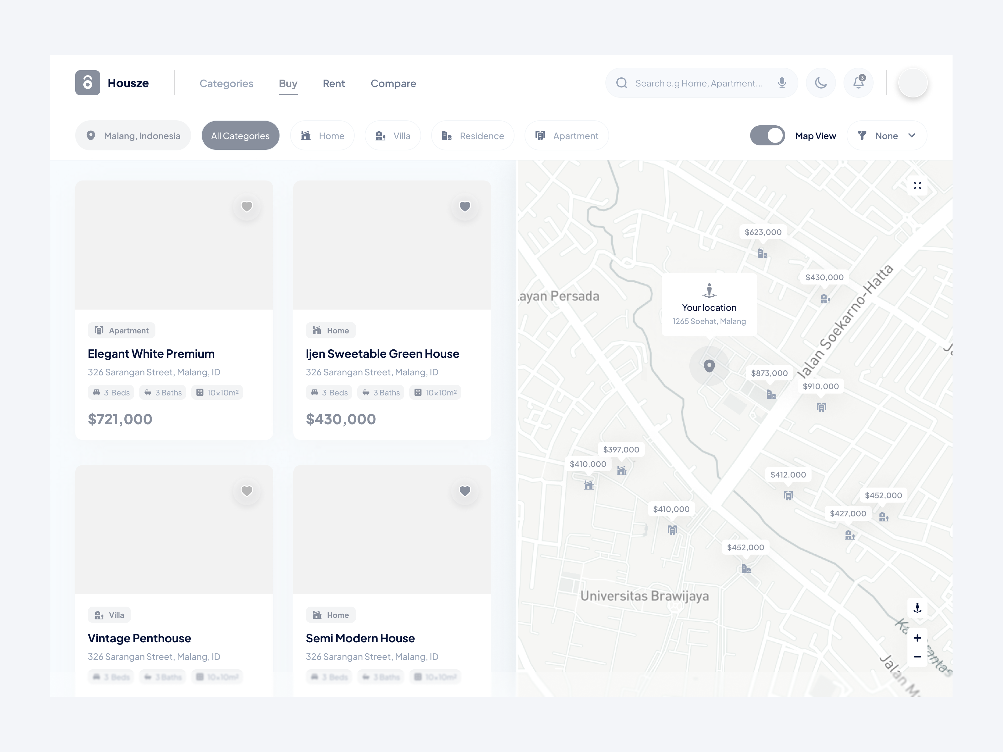 Houze Real Estate Dashboard by Anggun Dipa for Dipa Inhouse on Dribbble