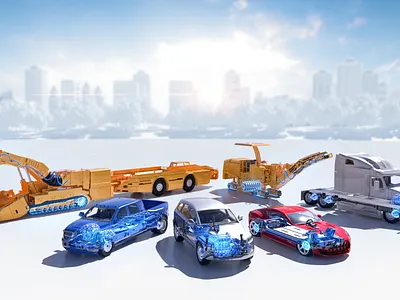 Hybrid and Electric vehicle Hero Lineup 3d after effects animation c4d cgi cinema 4d minimal