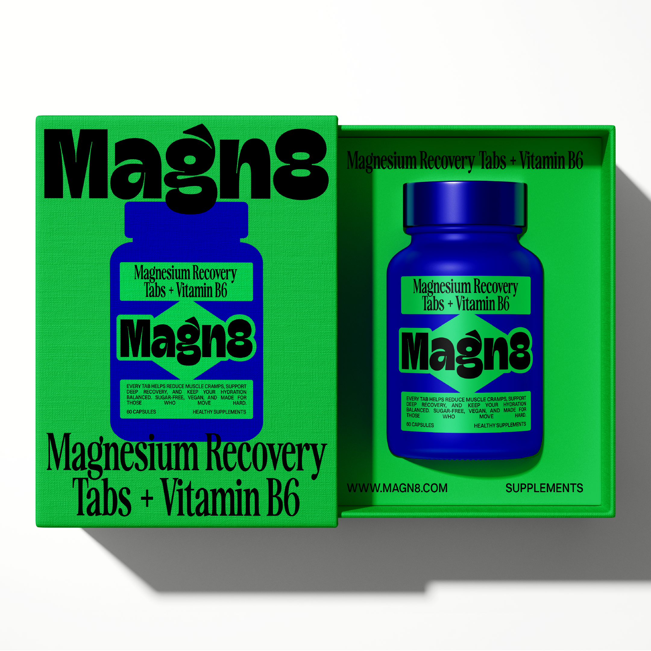 Magn8 | Supplements | Branding | Packaging Design bold style brand design brand identity branding design graphic design identity inspiration logo magnessium packaging product design shape sport supplements