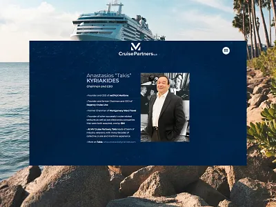 Minimal Web Design for a Cruise Executive Brand business clean corporate cruise design elegant maritime minimal simplicity ui ux web web design
