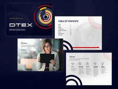 DTEX branding digital illustration logo website
