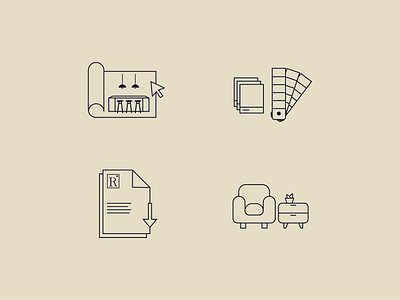 Roomology Custom Icons branding icons illustration logo design logotype typography visual identity