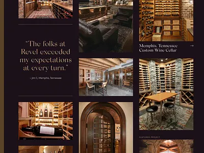 Revel Cellars, The Art of Wine luxury webdesign wine