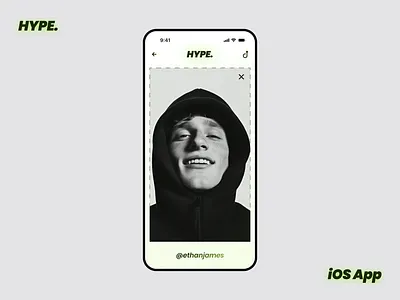 HYPE. iOS App Upload Preview Screen app hype ios app iphone mobile ui upload upload screen
