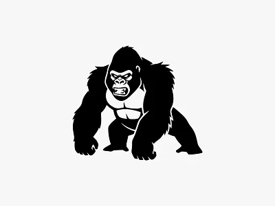 Gorilla Logo aggressive snake logo anaconda emblem anaconda logo bold design branding branding design cobra style design gorilla gorilla logo illustration logo silver back silverback logo ui