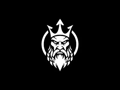 Poseidon Logo branding branding design design greek greek god illustration logo poseidon poseidon logo ui valkyrie valkyrie logo viking viking logo vikings