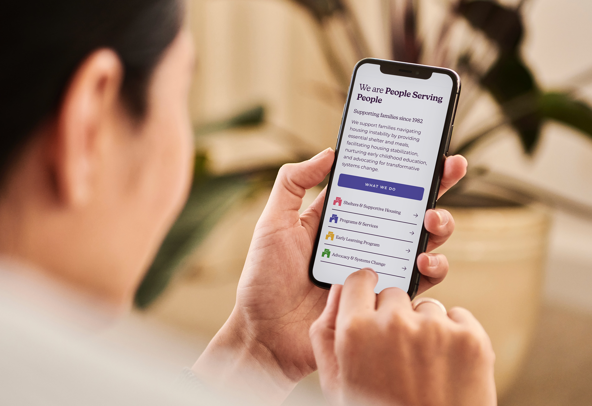 People Serving People branding dallas mpls non profit ui ux website