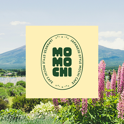 Momochi ainimedina branding japan kawaii logo mochi
