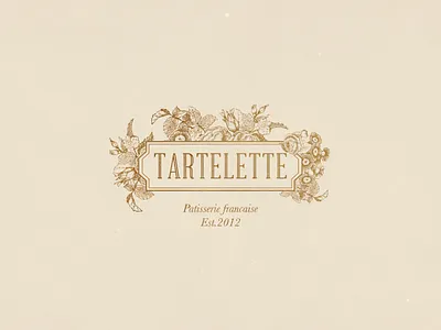 Tartelette aini medina branding dessert logo patisserie