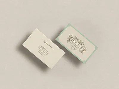 Tartelette aini medina branding business card logo tartelette