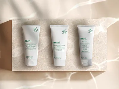 Immi aini medina branding cream immi logo packaging skin care