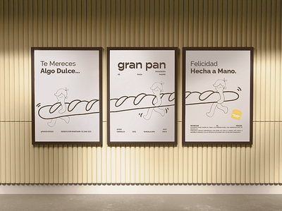 Gran Pan aini medina bakery branding illustration packaging poster sourdough