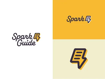 Spark (Guide) Logo Concept alberta brand branding childcare cultural early education graphic design guide ideas identity knowledge learning lightning logo paper spark
