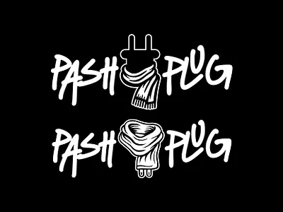pash plug branding custom fashion fashion logo female girl logo design logo designer modern logo plug scarf scraf logo streetwear woman women fashion