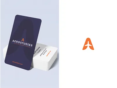 Aerostudies Logo Concept (aviation training) a advancement aero aviation brand branding flying letter logo plane studies training upwards