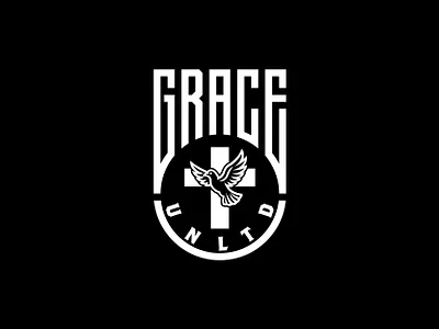 GRACE UNLTD branding clothing brand cross logo custom custom logo dove dove logo illustration logo logo design modern streetwear streetwear brand streetwear logo