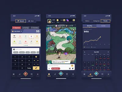 Pelana - Gamified Finance App app branding design graphic design illustration logo ui ux
