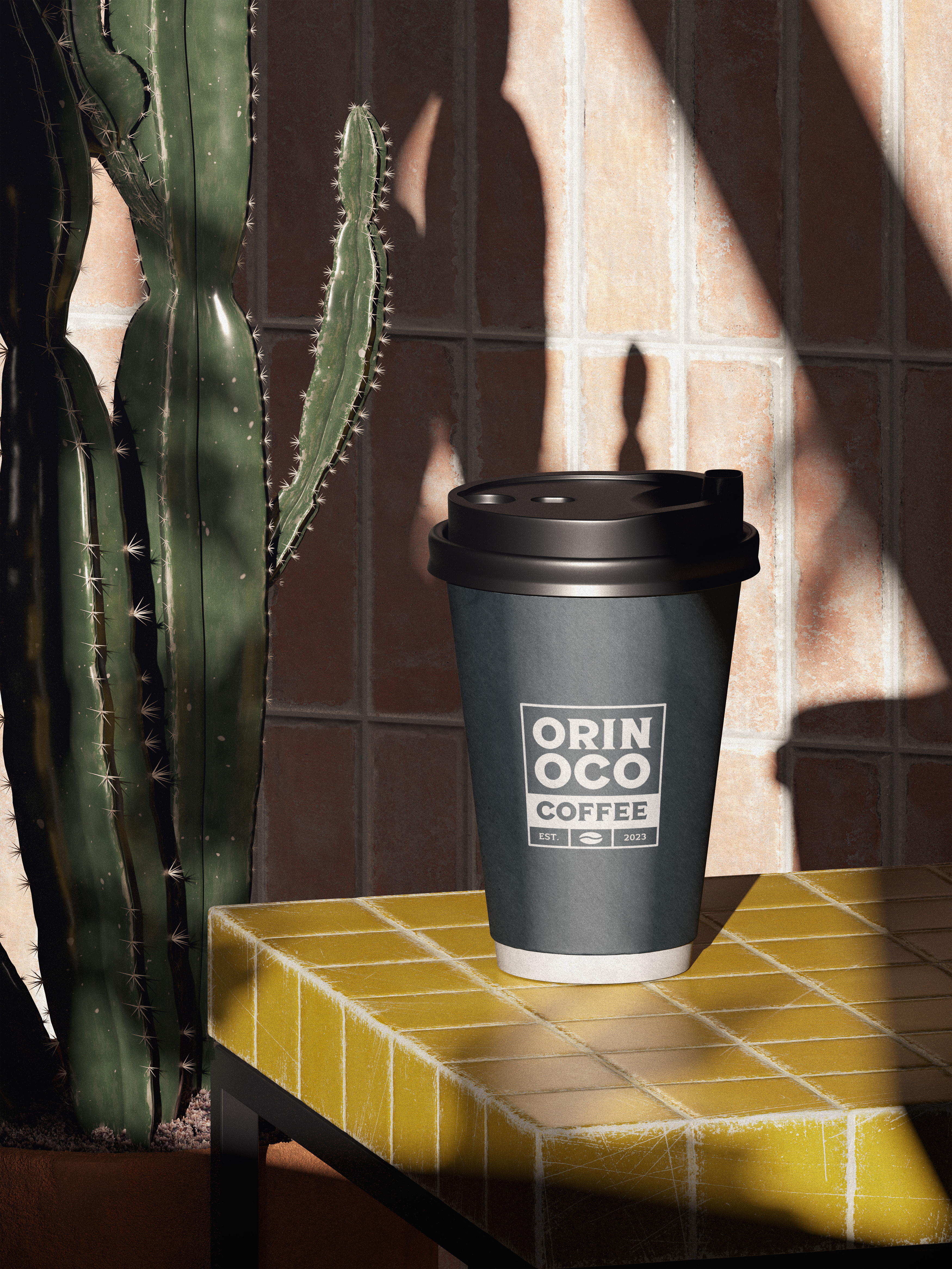 Orinoco Coffee Logo beverage brand identity branding coffee design food graphic design logo